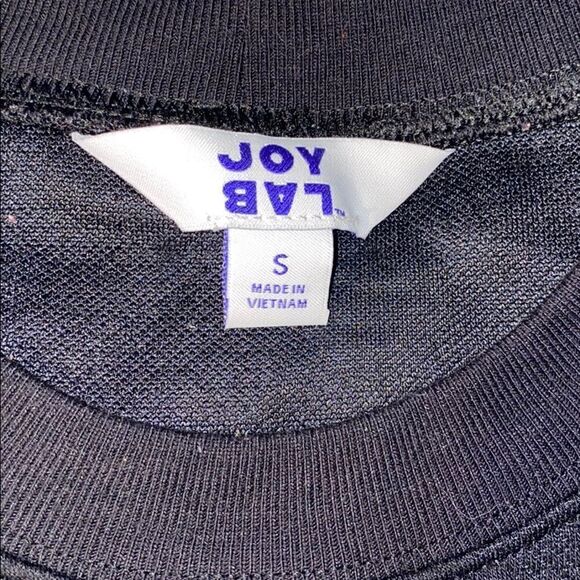 JOY LAB Black Polka Dot Open Elbow Sweater-S - Picture 6 of 7